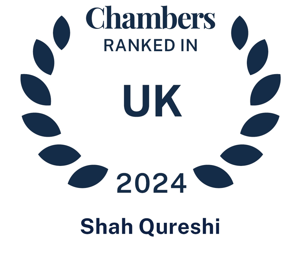 Ranked in Chambers 2024 - Shah Qureshi